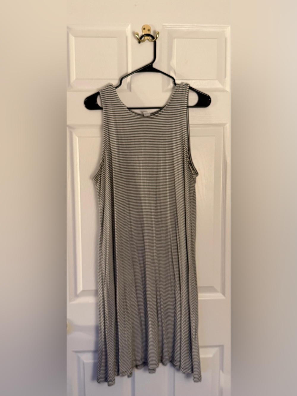 Old Navy Striped Tee Shirt Dress - Black & White